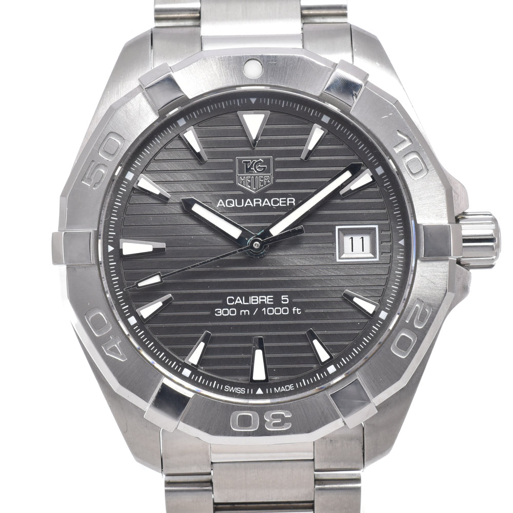 with paper TAG HEUER Aqua racer WAY2113.BA0910 Date Caliber 5 gray Dial Automatic Men's
 Watch O#151316