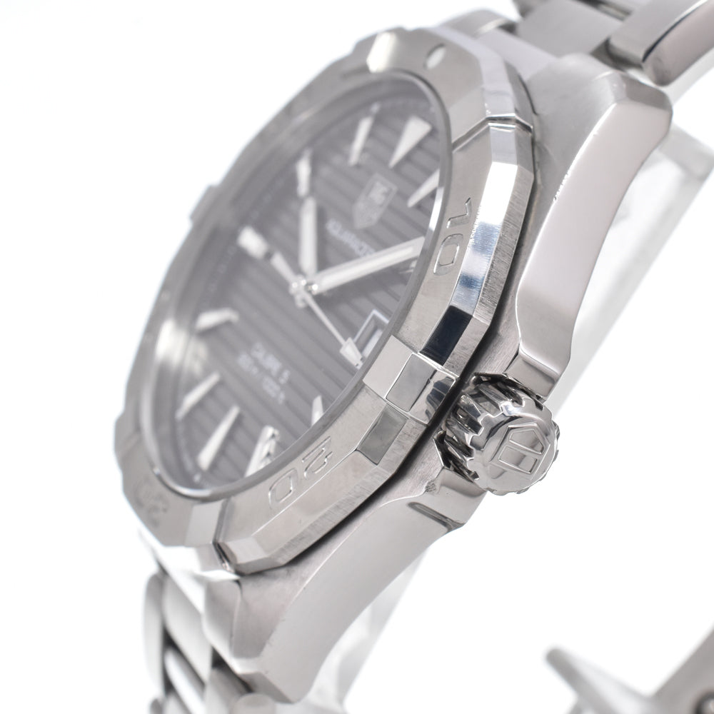 with paper TAG HEUER Aqua racer WAY2113.BA0910 Date Caliber 5 gray Dial Automatic Men's
 Watch O#151316