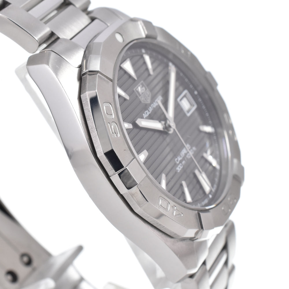 with paper TAG HEUER Aqua racer WAY2113.BA0910 Date Caliber 5 gray Dial Automatic Men's
 Watch O#151316
