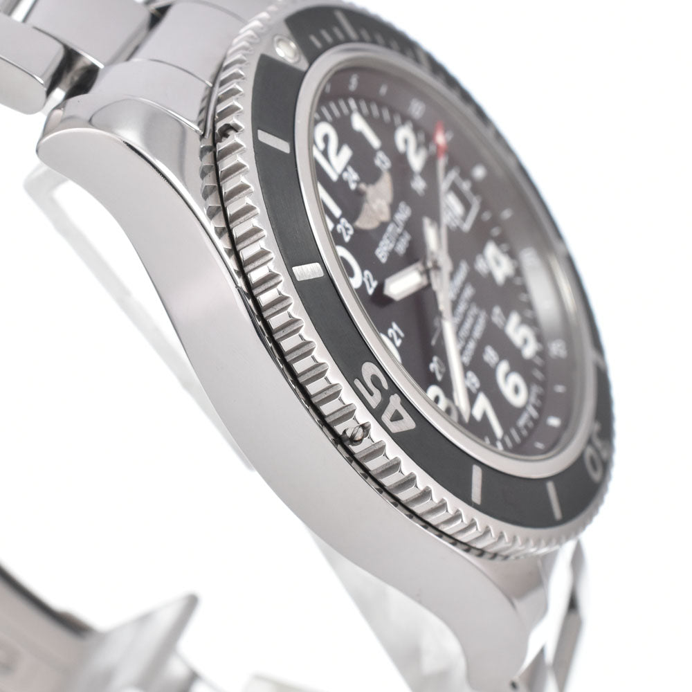 with paper BREITLING Super Ocean II 42 A17365 black Dial Automatic Men's
 Watch O#151318