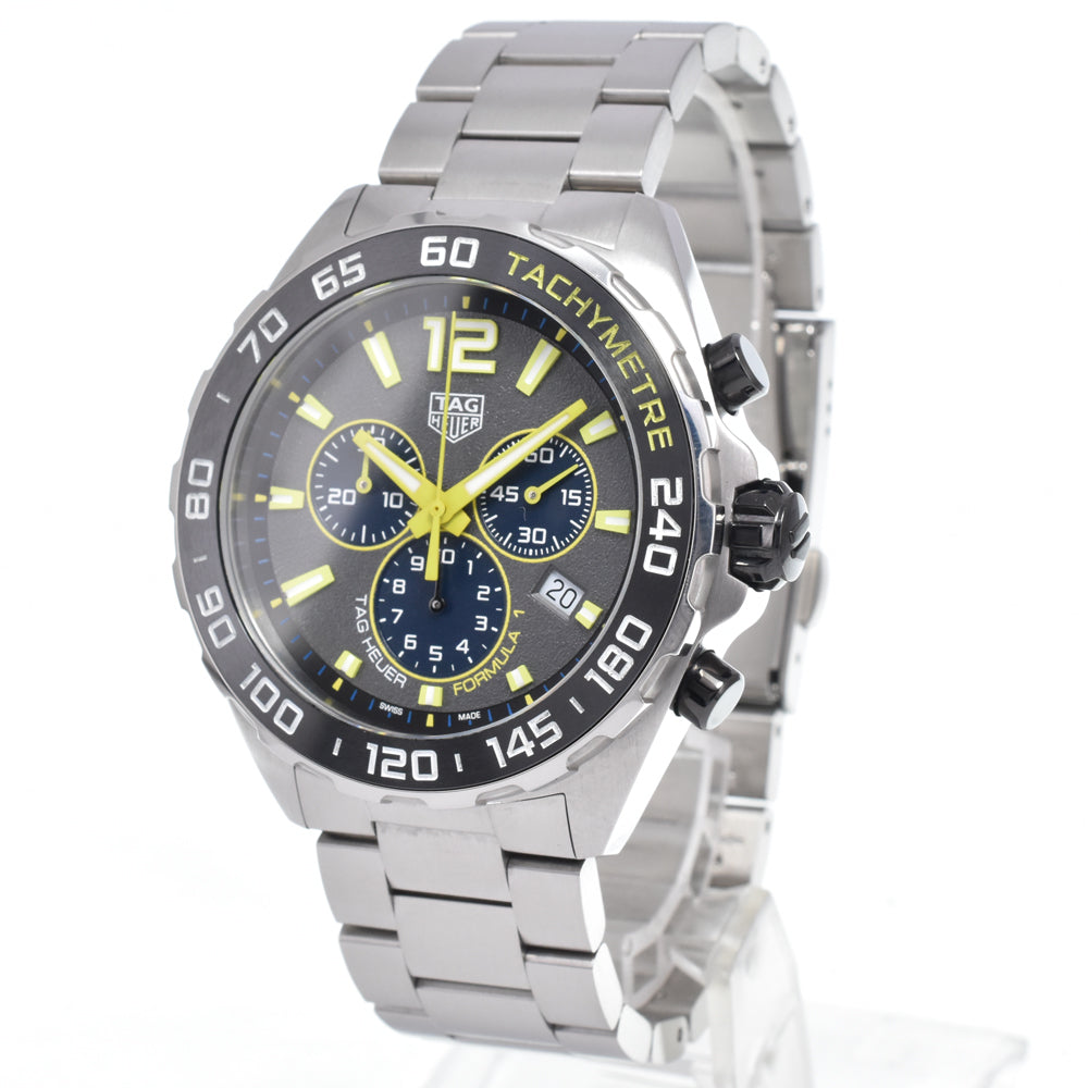 with paper TAG HEUER Formula 1 CAZ101AG.BA0842 Chronograph gray Dial Quartz Men's
 Watch N#151319