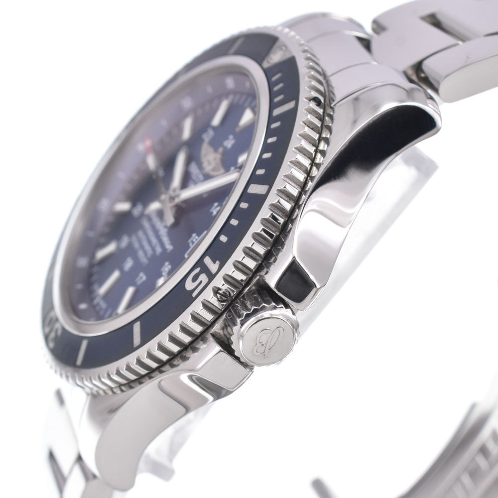 with paper BREITLING Super Ocean II 42 A17365 blue Dial Automatic Men's
 Watch O#151321