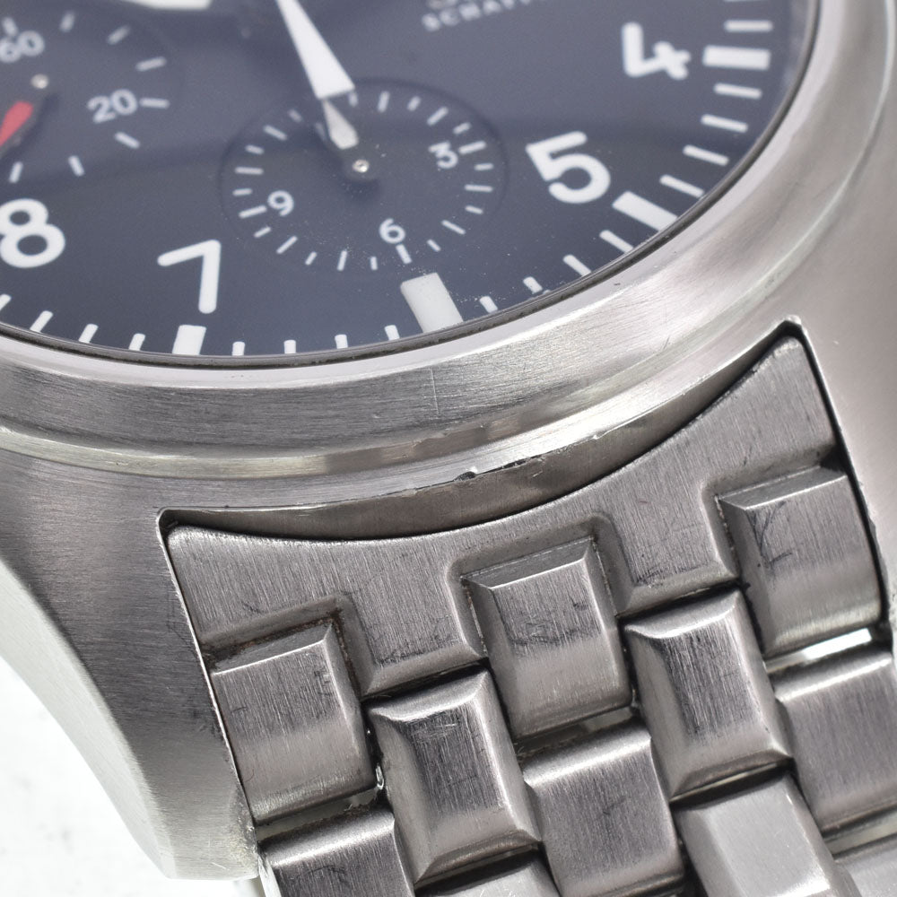 IWC SCHAFFHAUSEN Pilot watch IW371704 Chronograph day date black Dial Automatic Men's
 Watch N#151322