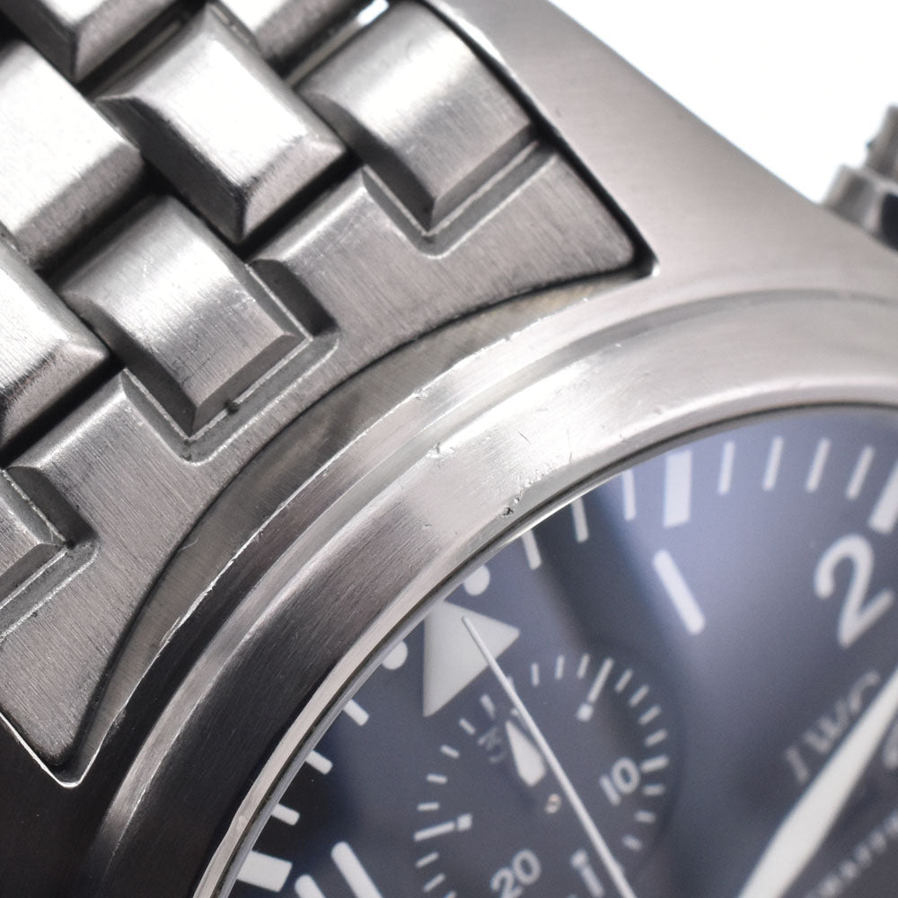 IWC SCHAFFHAUSEN Pilot watch IW371704 Chronograph day date black Dial Automatic Men's
 Watch N#151322