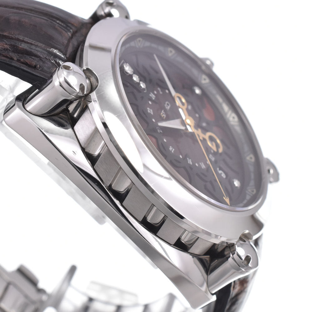 with paper SEIKO Galante SBLM009/8L36-00C0 Limited edition of 100 pieces, 6P diamonds Brown Dial Automatic Men's
 Watch M#151324