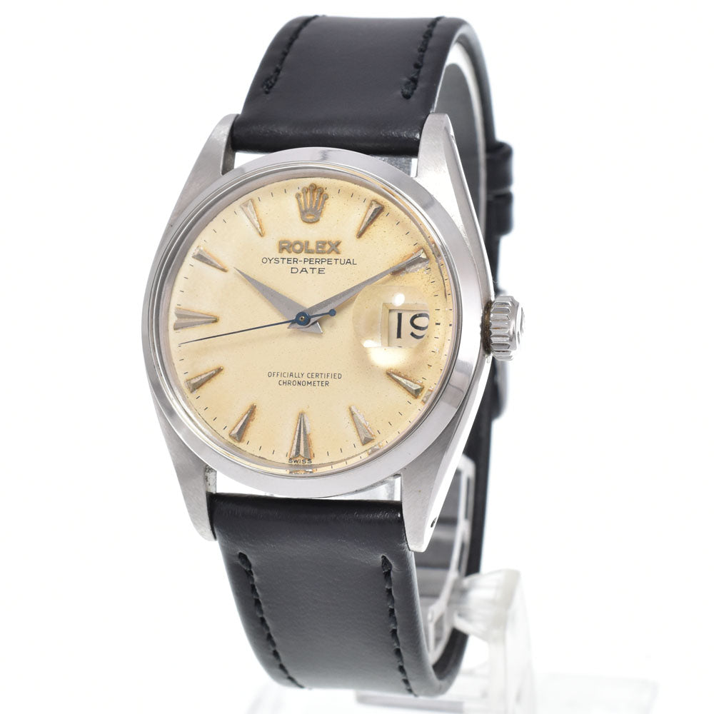 ROLEX Oyster perpetual date 6534 vintage Cal.1030 Silver Dial Automatic Men's
 Watch N#151325