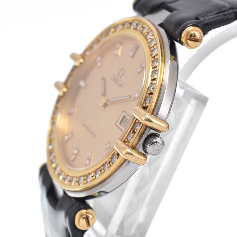 OMEGA Constellation Diamond Bezel gold Dial Quartz Men's
 Watch M#151328