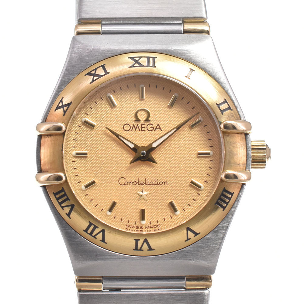 with paper OMEGA Constellation Mini Half Bar 1362.10 yellow Dial Quartz Ladies
 Watch O#151329