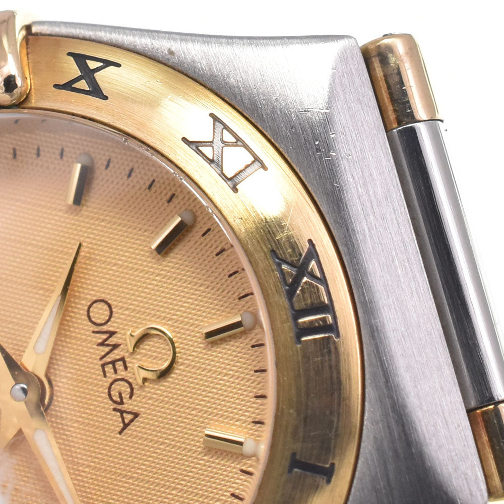 with paper OMEGA Constellation Mini Half Bar 1362.10 yellow Dial Quartz Ladies
 Watch O#151329