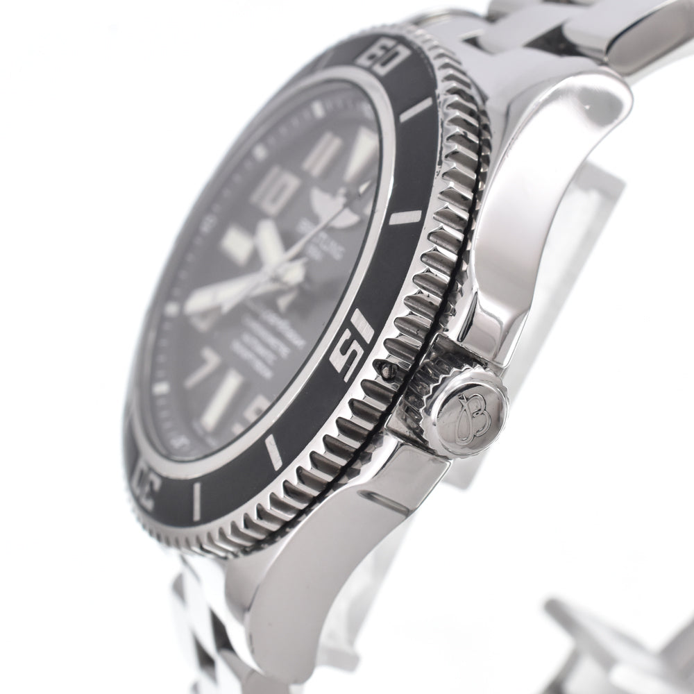 with paper BREITLING Super Ocean 42 A17364 black Dial Automatic Men's
 Watch O#151332