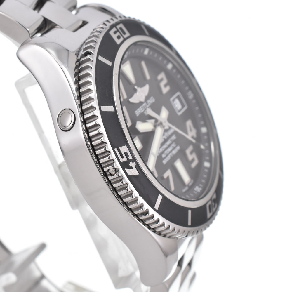 with paper BREITLING Super Ocean 42 A17364 black Dial Automatic Men's
 Watch O#151332