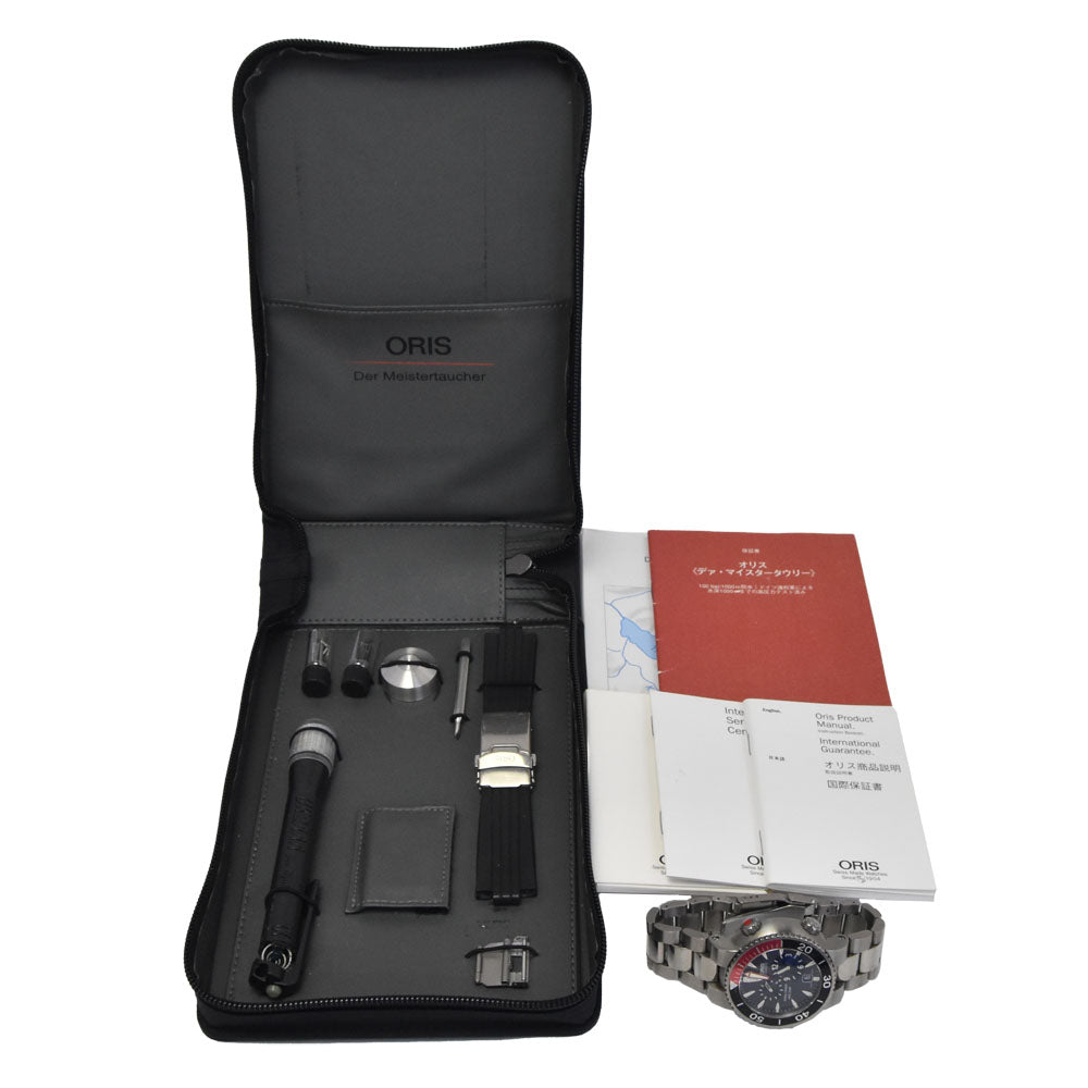 with paper ORIS Meister Taoher Regulator 649-7541 black Dial Automatic Men's
 Watch N#151335