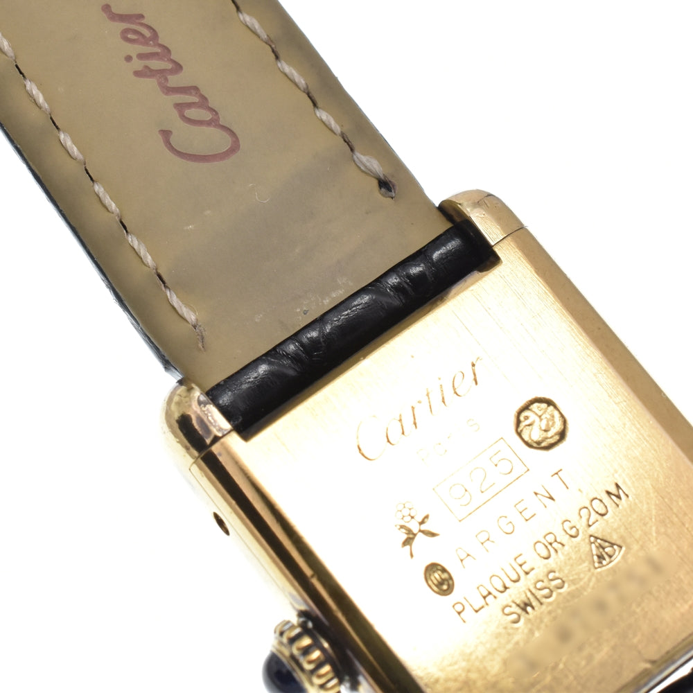 CARTIER Must tank SM Lapis lazuli dial blue Dial Hand Winding Unisex
 Watch O#151336