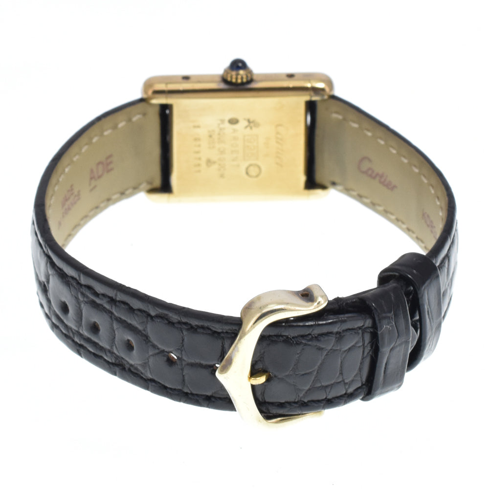 CARTIER Must tank SM Lapis lazuli dial blue Dial Hand Winding Unisex
 Watch O#151336