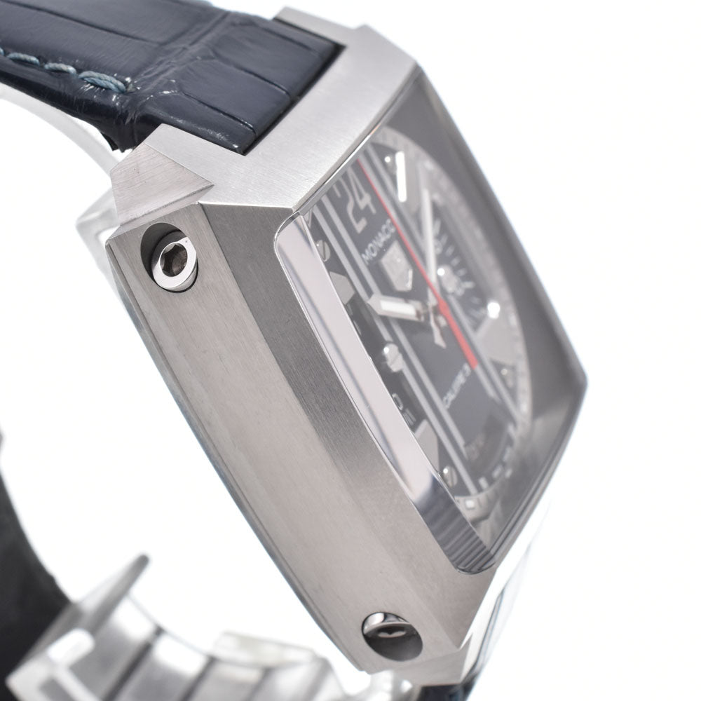 TAG HEUER Monaco 24 CAL5111.FC6299 see-through back Blue / Silver Dial Automatic Men's
 Watch O#151367