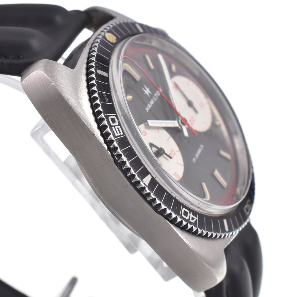HAMILTON Big Eye 647001-03 vintage Chronograph gray Dial Hand Winding Men's
 Watch O#151371