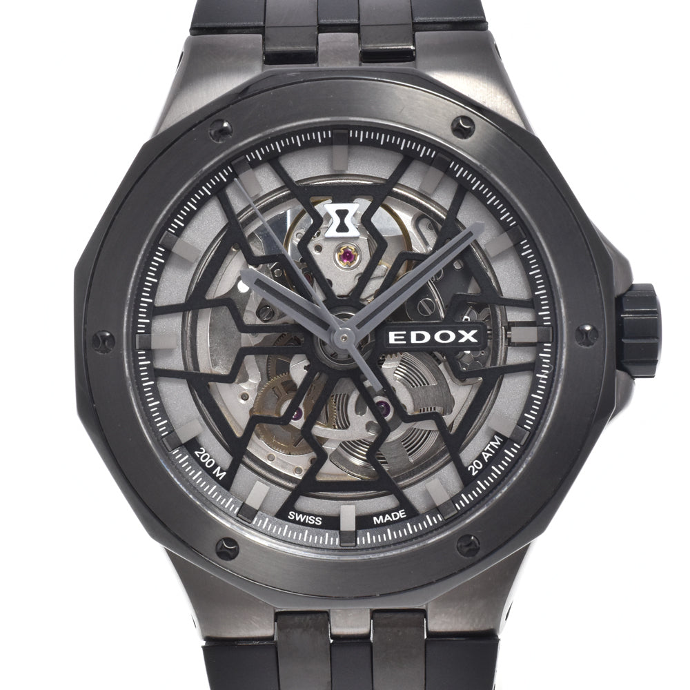 with paper EDOX Delphin Meccano 85303 black Dial Automatic Men's
 Watch O#151381