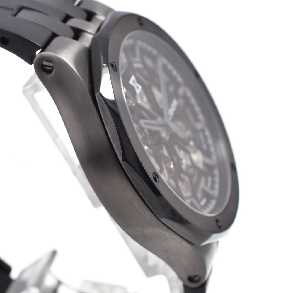with paper EDOX Delphin Meccano 85303 black Dial Automatic Men's
 Watch O#151381
