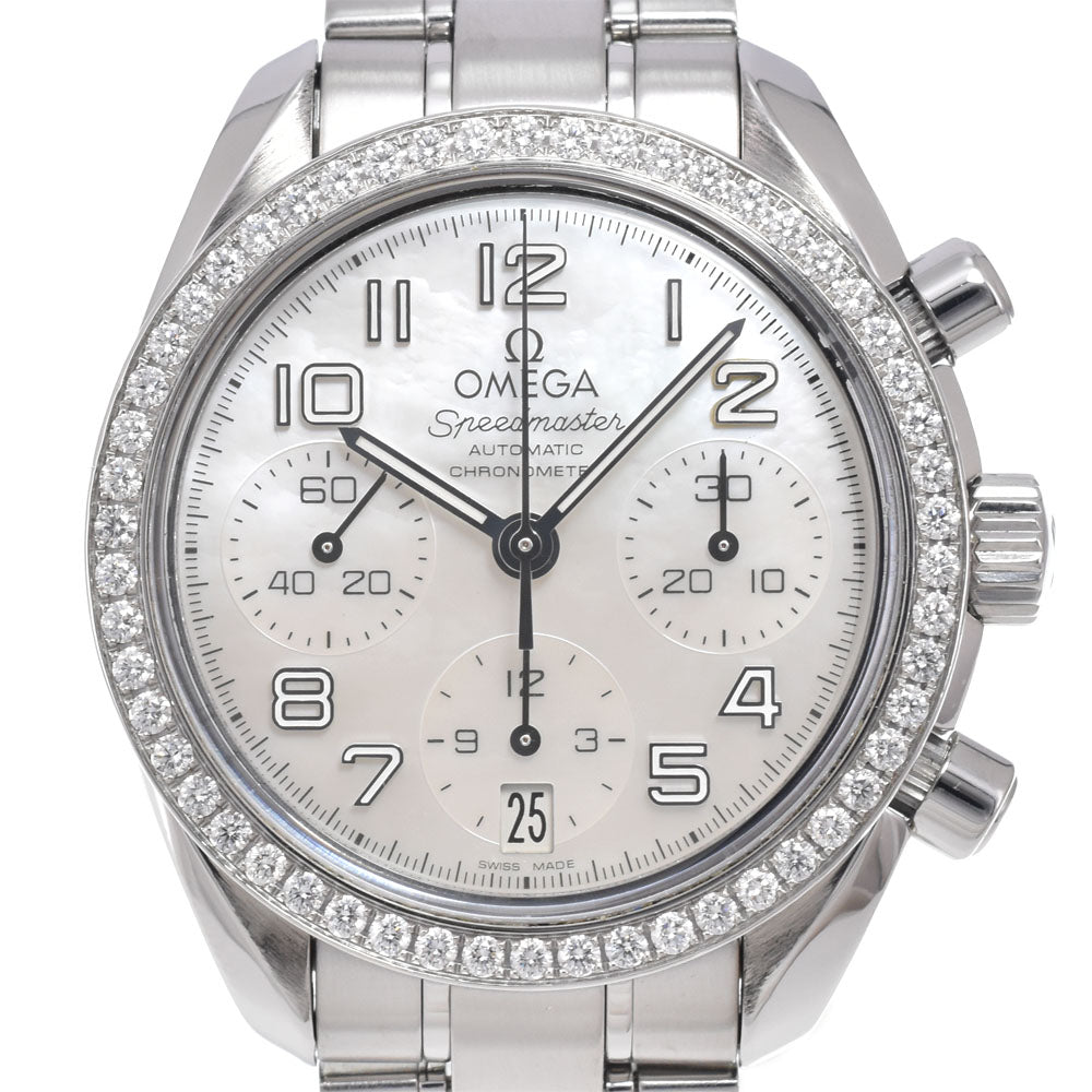 with paper OMEGA Speedmaster 324.15.38.40.05.001 Diamond Bezel White shell Dial Automatic Ladies
 Watch O#151392