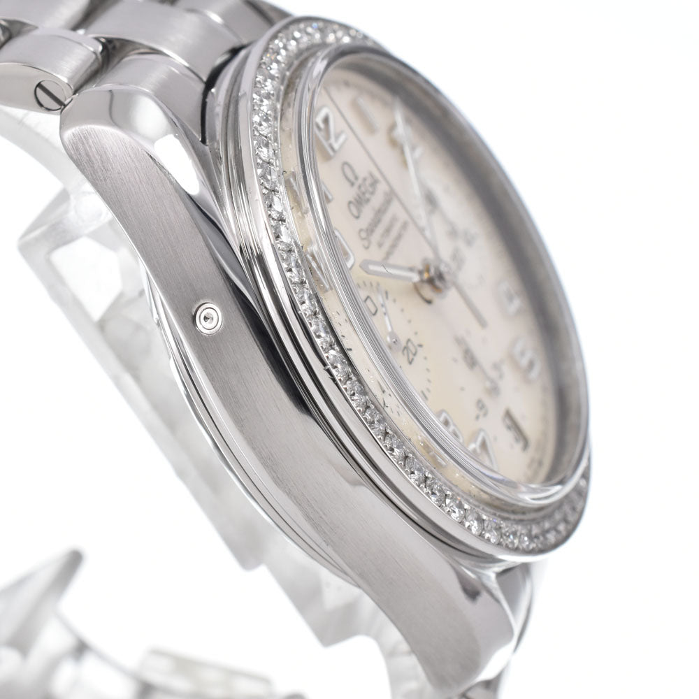 with paper OMEGA Speedmaster 324.15.38.40.05.001 Diamond Bezel White shell Dial Automatic Ladies
 Watch O#151392