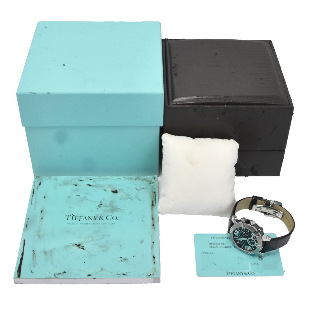 with paper TIFFANY&Co. Atlas Z1301.32.11A10A71A black Dial Quartz Ladies
 Watch O#151395