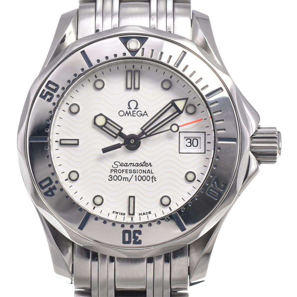 OMEGA Seamaster 300M 2582.20 white Dial Quartz Ladies
 Watch O#151399