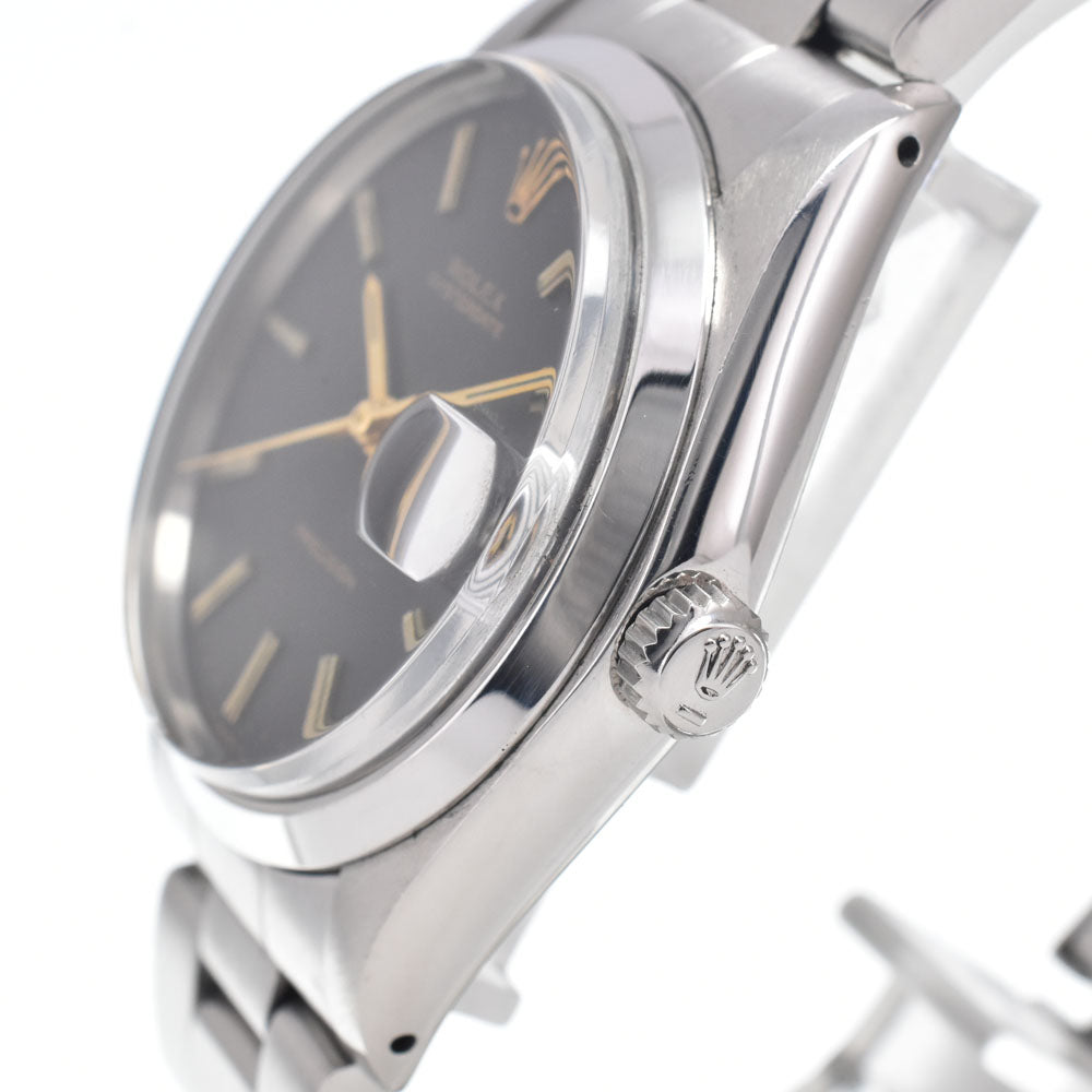 ROLEX Oyster Date Precision 6694 vintage Cal.1225 black Dial Hand Winding Men's
 Watch O#151413
