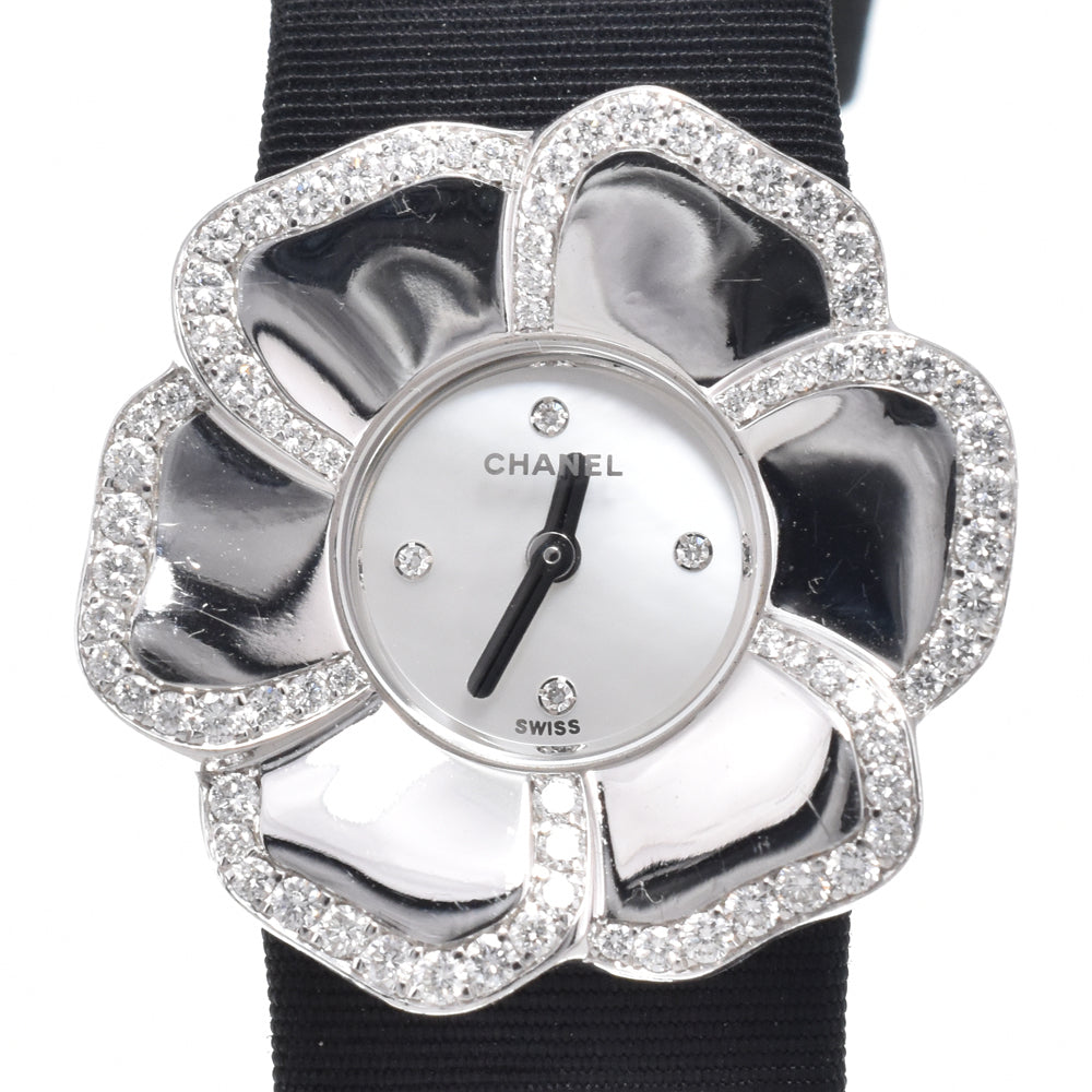 with paper CHANEL Camelia H1187 diamond White shell Dial Quartz Ladies
 Watch O#151425