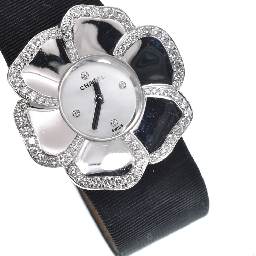 with paper CHANEL Camelia H1187 diamond White shell Dial Quartz Ladies
 Watch O#151425
