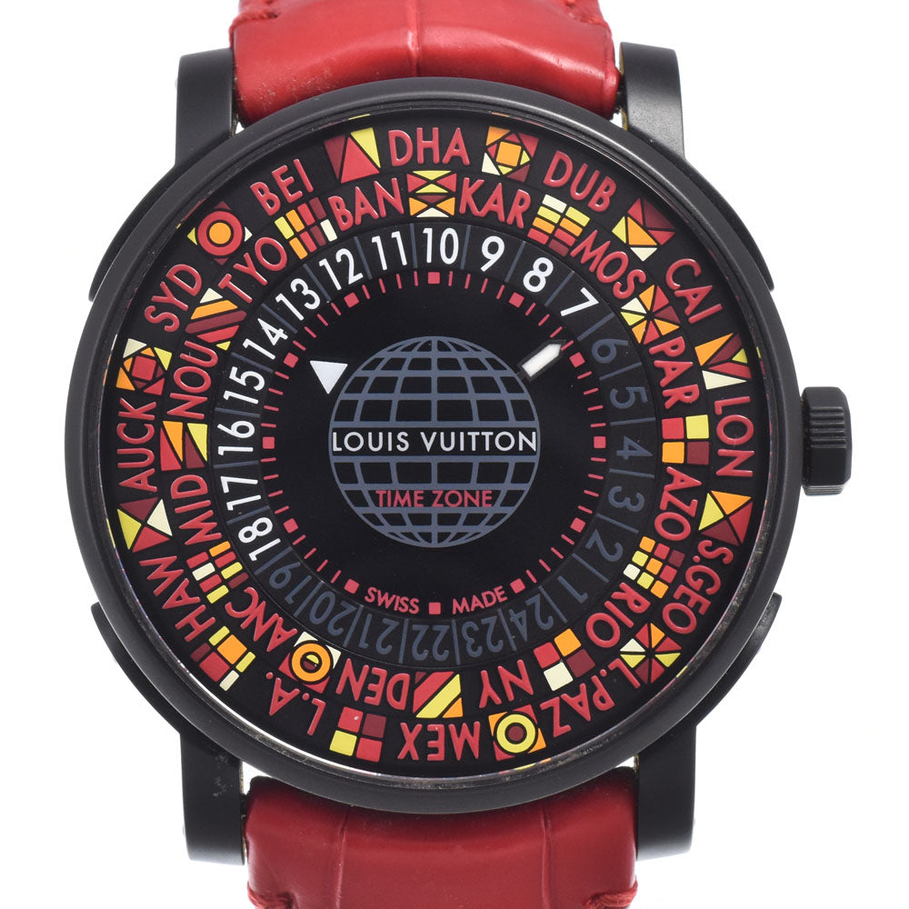 LOUIS VUITTON Escal time zone Q5D230 Japan limited black Dial Automatic Unisex
 Watch O#151451