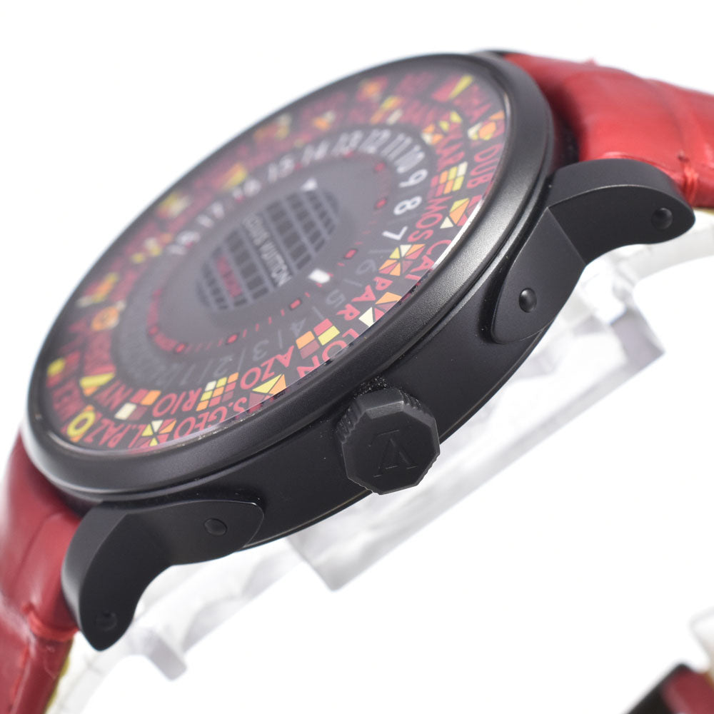 LOUIS VUITTON Escal time zone Q5D230 Japan limited black Dial Automatic Unisex
 Watch O#151451