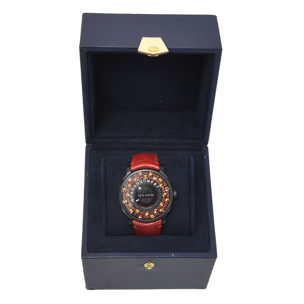 LOUIS VUITTON Escal time zone Q5D230 Japan limited black Dial Automatic Unisex
 Watch O#151451