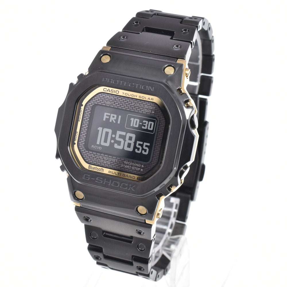 with paper CASIO G-SHOCK GMW-BZ5000BD-1JF LCD / black Dial Radio Sync Solar Men's
 Watch O#151468