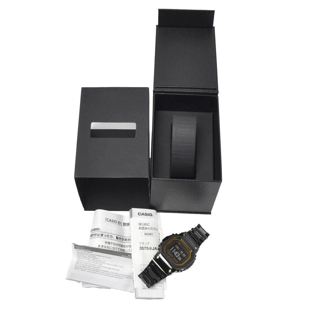 with paper CASIO G-SHOCK GMW-BZ5000BD-1JF LCD / black Dial Radio Sync Solar Men's
 Watch O#151468