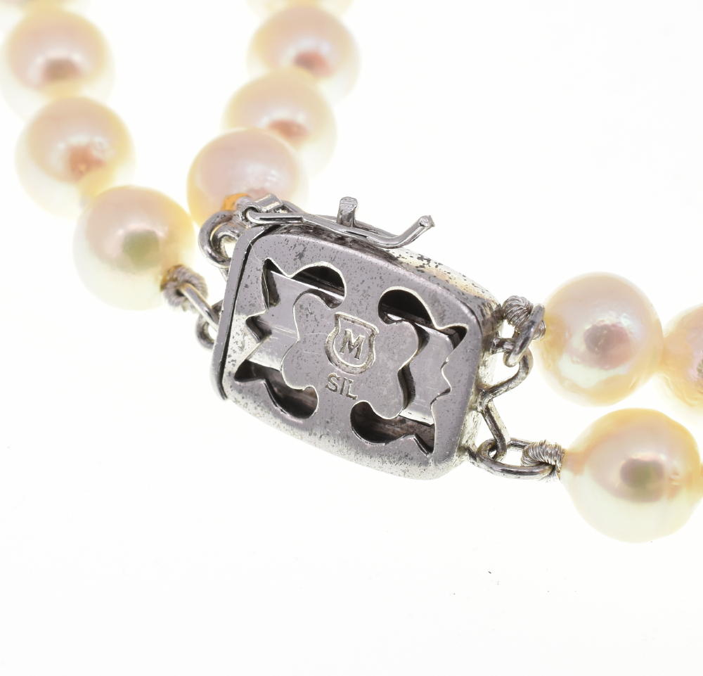 MIKIMOTO Pearl Necklace 0.2 "/ 50-20.5" / 2 stations / SV Ladies
 Necklace / Top X#566284