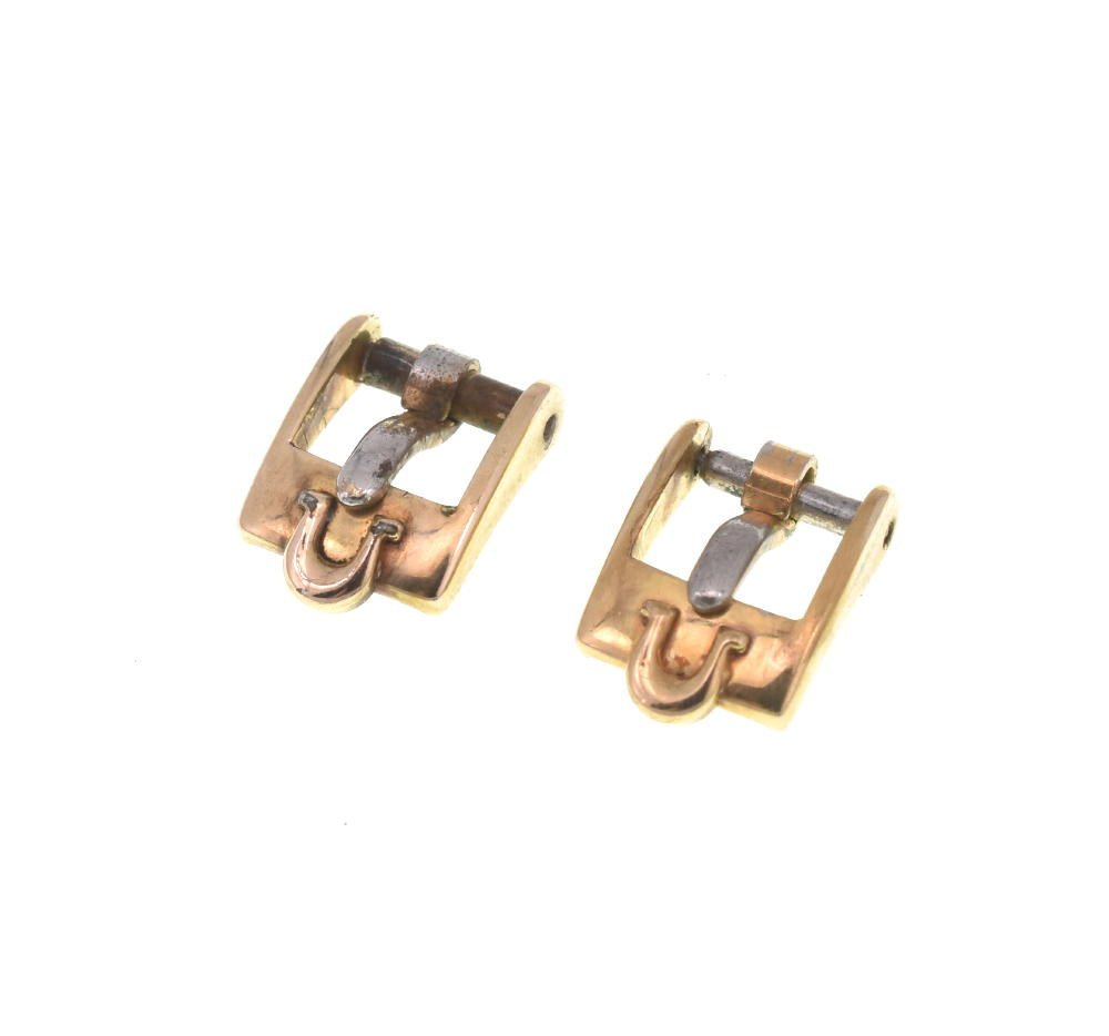 OMEGA Gold Plated Buckle 
 Watch parts X#B2361