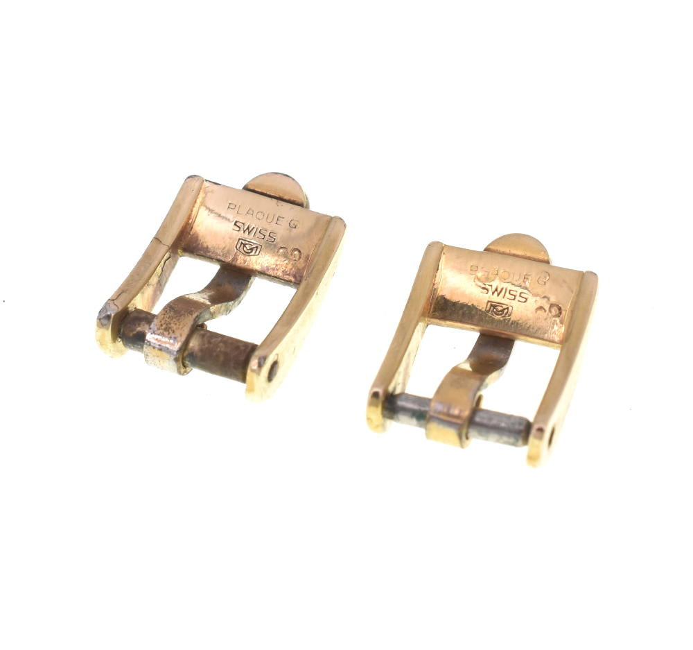 OMEGA Gold Plated Buckle 
 Watch parts X#B2361