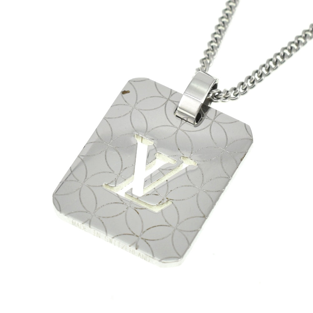 LOUIS VUITTON Pendant Necklace Champs Elysees M65452 steel Ladies
 jewelry S#140385