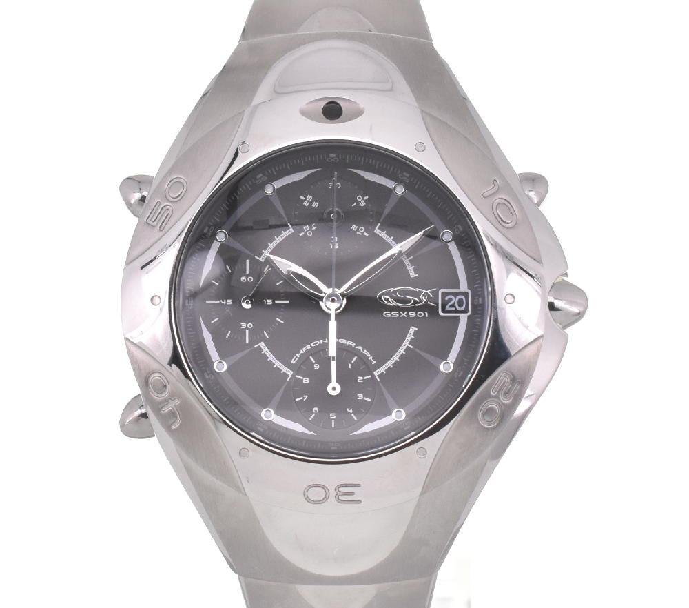 GSX 901 Line GSX901SBK Chronograph Silver Dial Quartz Men's
 Watch F#116580