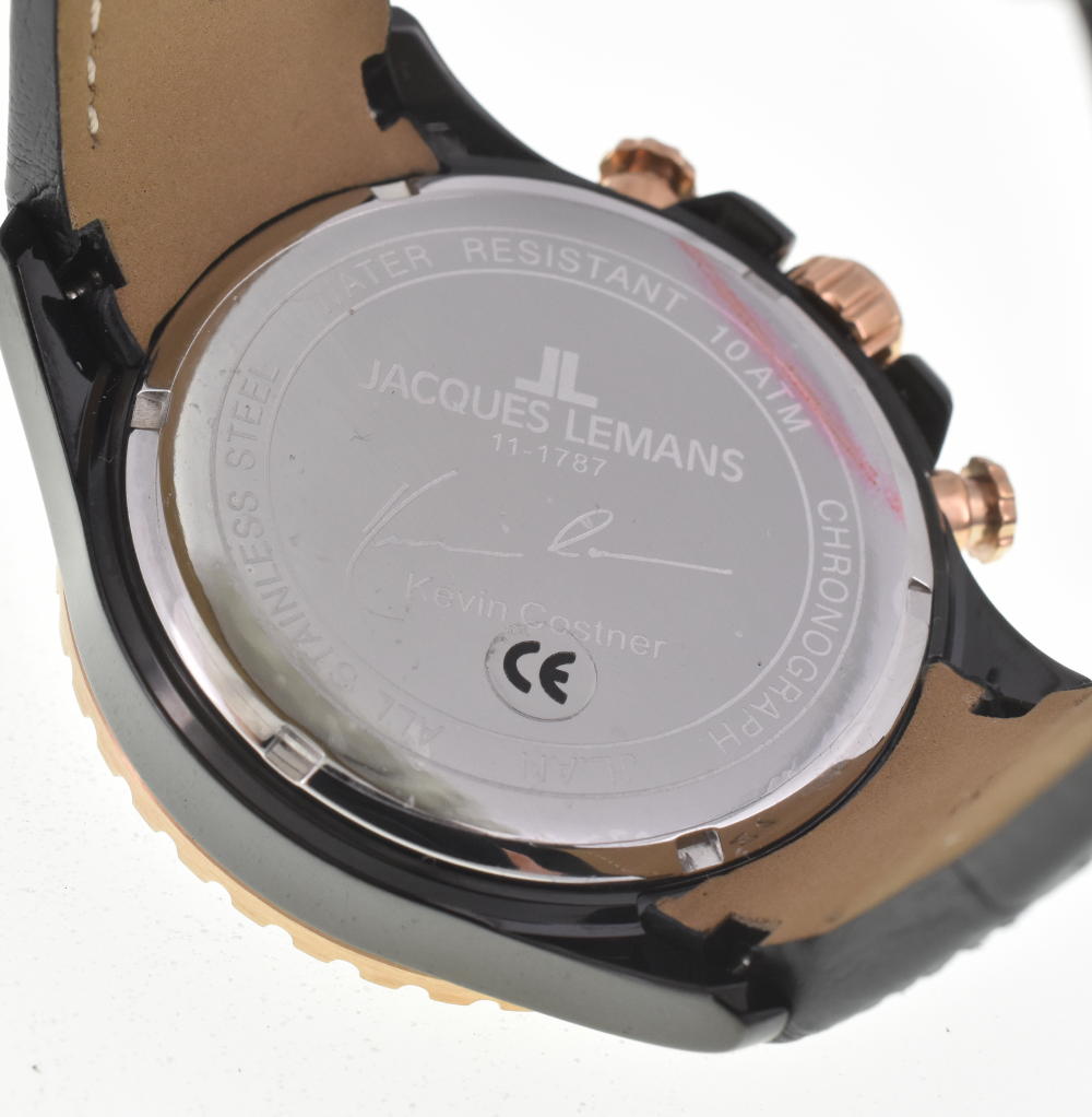 JACQUES LEMANS Kevin Costner Collection 11-1787-1 Chronograph black Dial Quartz Men's
 Watch F#W0018