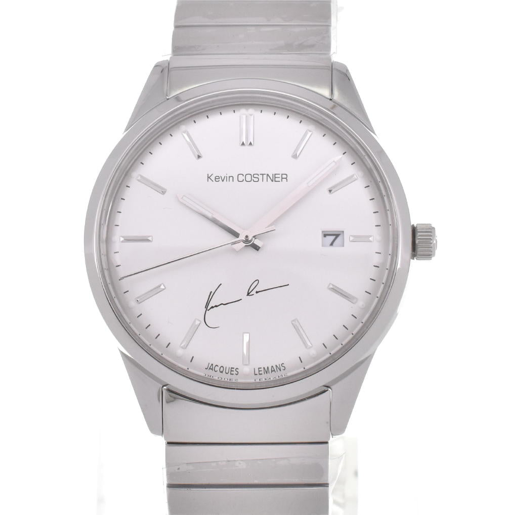 JACQUES LEMANS Kevin Costner Collection KC-102D Silver Dial Quartz Men's
 Watch F#W0039