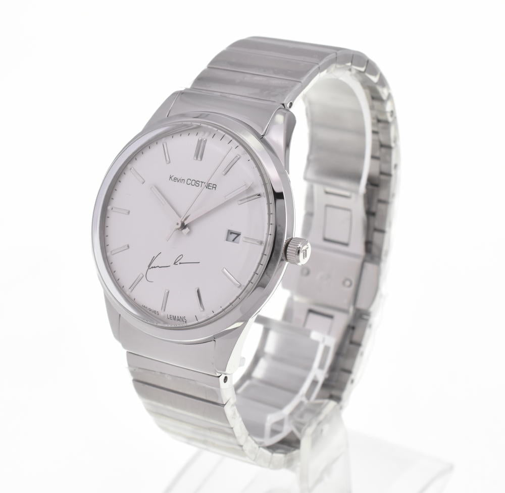 JACQUES LEMANS Kevin Costner Collection KC-102D Silver Dial Quartz Men's
 Watch F#W0039