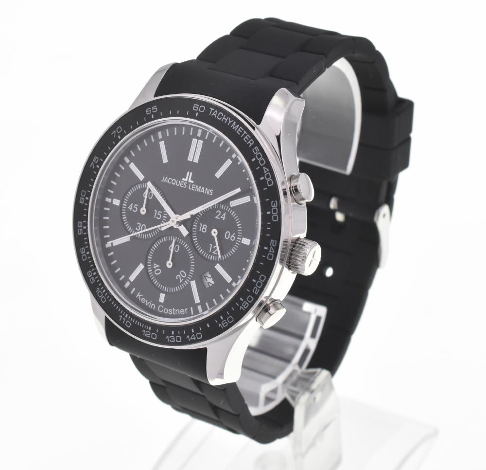 JACQUES LEMANS Kevin Costner Collection 11-1586-6 Chronograph black Dial Quartz Men's
 Watch F#W0036