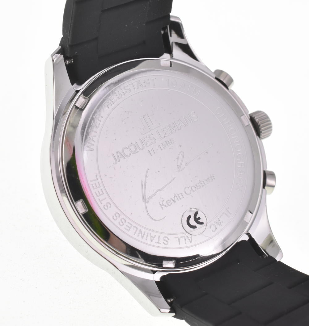 JACQUES LEMANS Kevin Costner Collection 11-1586-6 Chronograph black Dial Quartz Men's
 Watch F#W0037