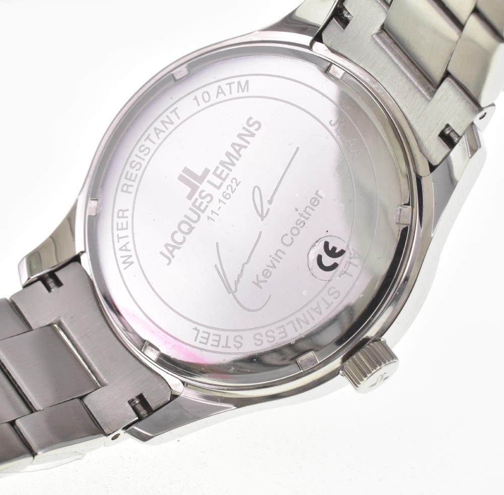 JACQUES LEMANS Kevin Costner Collection 11-1622-7 Date black Dial Quartz Men's
 Watch F#W0040