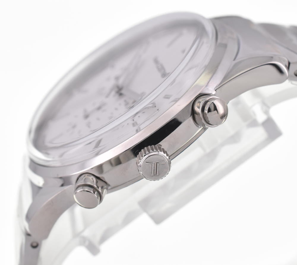 JACQUES LEMANS Kevin Costner Collection KC-103D Chronograph Silver Dial Quartz Men's
 Watch F#W0025