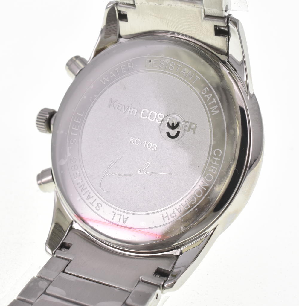 JACQUES LEMANS Kevin Costner Collection KC-103D Chronograph Silver Dial Quartz Men's
 Watch F#W0025