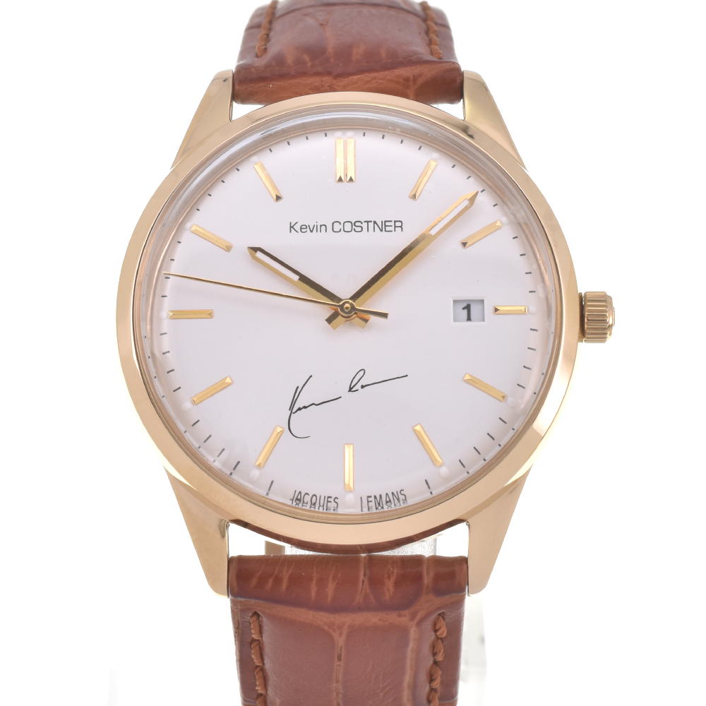JACQUES LEMANS Kevin Costner Collection KC-102B Date white Dial Quartz Men's
 Watch F#W0020