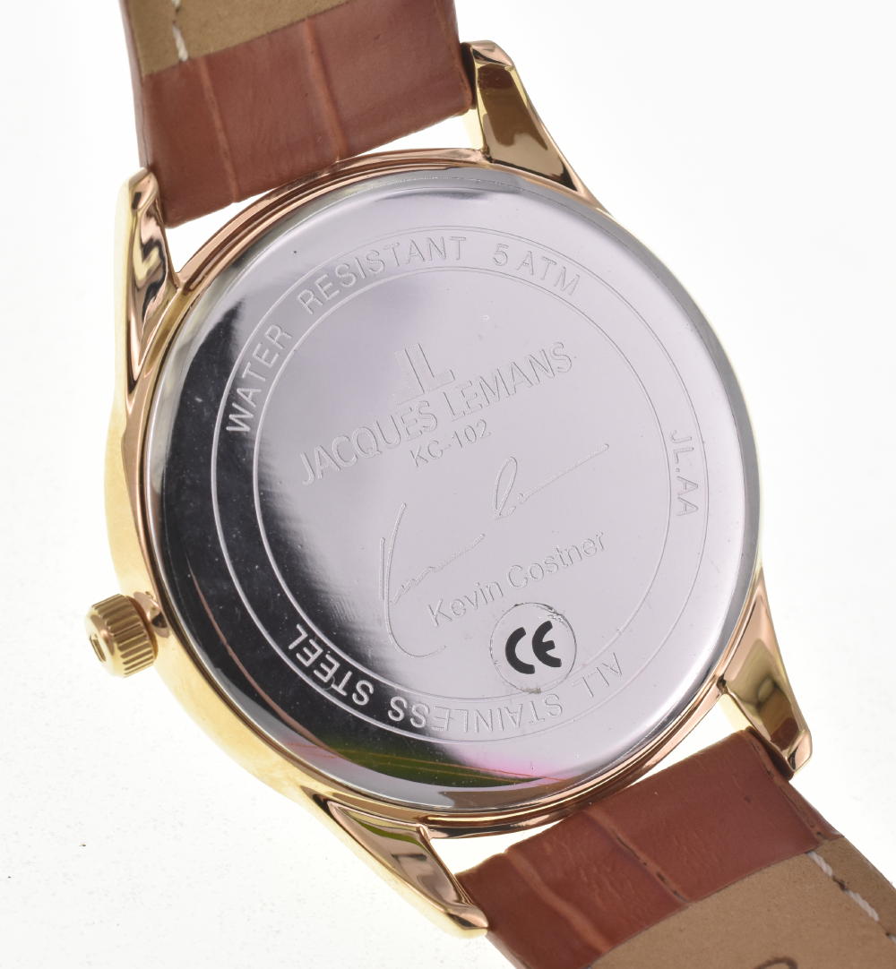 JACQUES LEMANS Kevin Costner Collection KC-102B Date white Dial Quartz Men's
 Watch F#W0020