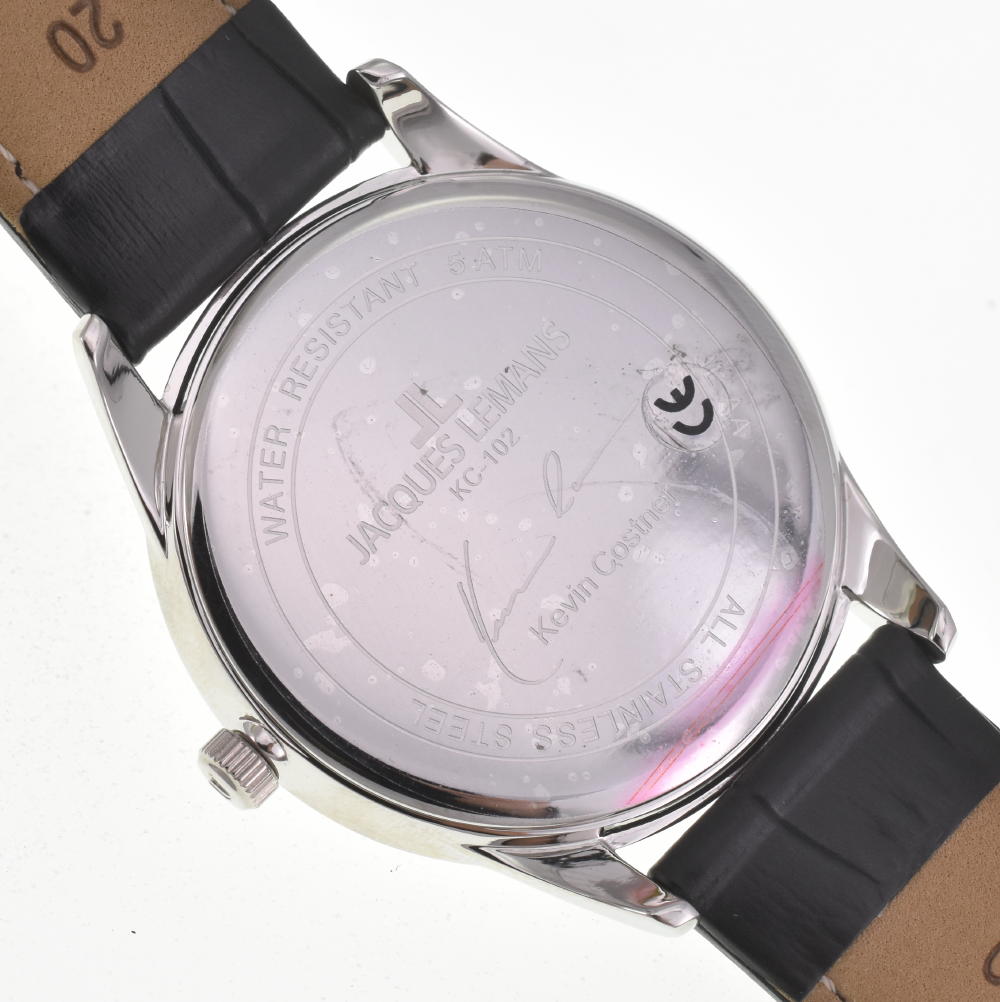 JACQUES LEMANS Kevin Costner Collection KC-102A Date Silver Dial Quartz Men's
 Watch F#W0044